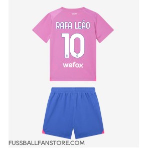 AC Milan Rafael Leao #10 Replik 3rd trikot Kinder 2023-24 Kurzarm (+ Kurze Hosen)